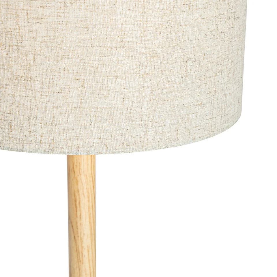 Qazqa Stehlampe Mels Holz Leinen 1-flammig - Bild 5