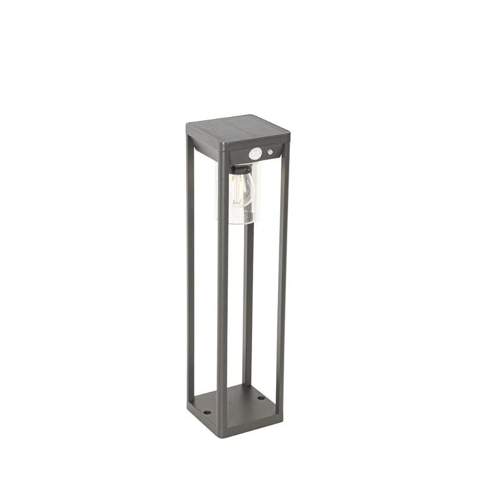 QAZQA LED Solarleuchte Sonne Dimmbar Grau Aluminium Modern - Bild 2