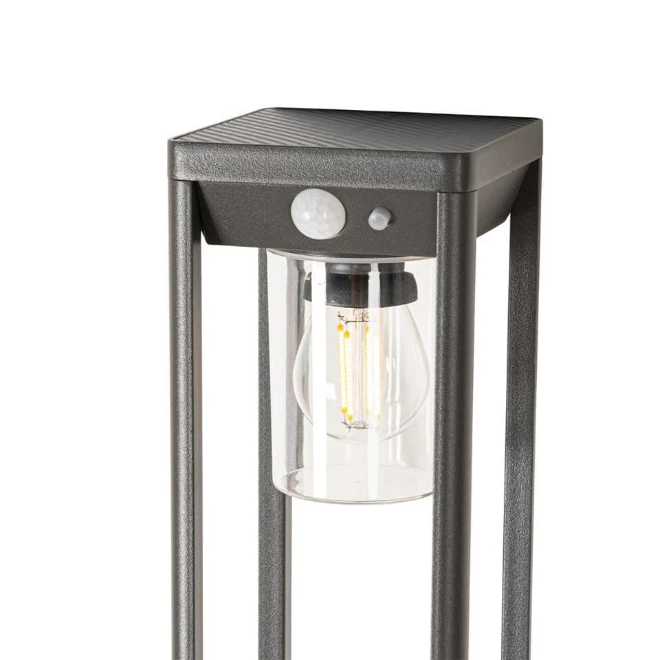 QAZQA LED Solarleuchte Sonne Dimmbar Grau Aluminium Modern - Bild 4