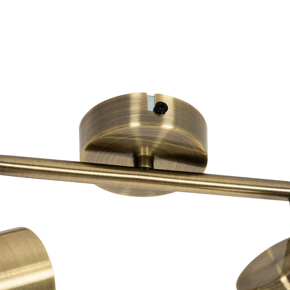 Qazqa LED Aufbaustrahler Jeana GU10 Bronze Stahl Modern