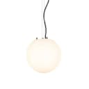 Qazqa Außen-Stehlampe Nura Weiß Kunststoff E27 Dimmbar Bild 1