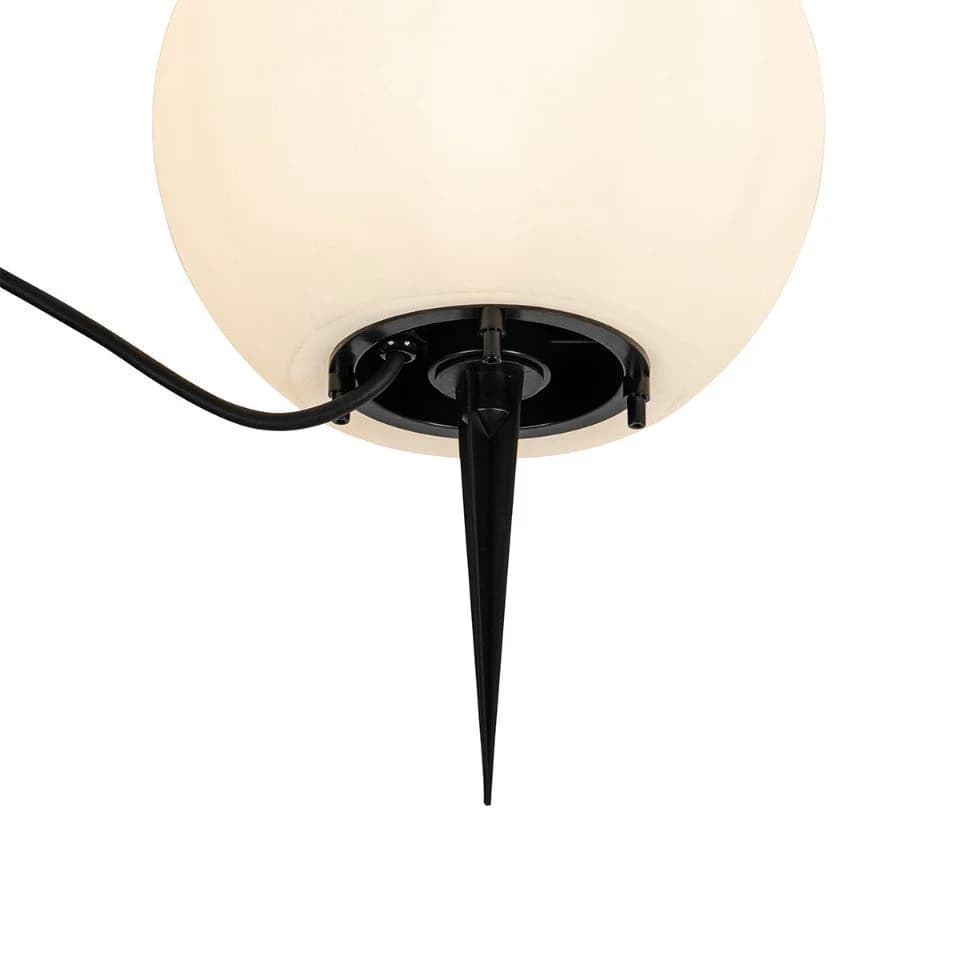 Qazqa Außen-Stehlampe Nura Weiß Kunststoff E27 Dimmbar - Bild 4