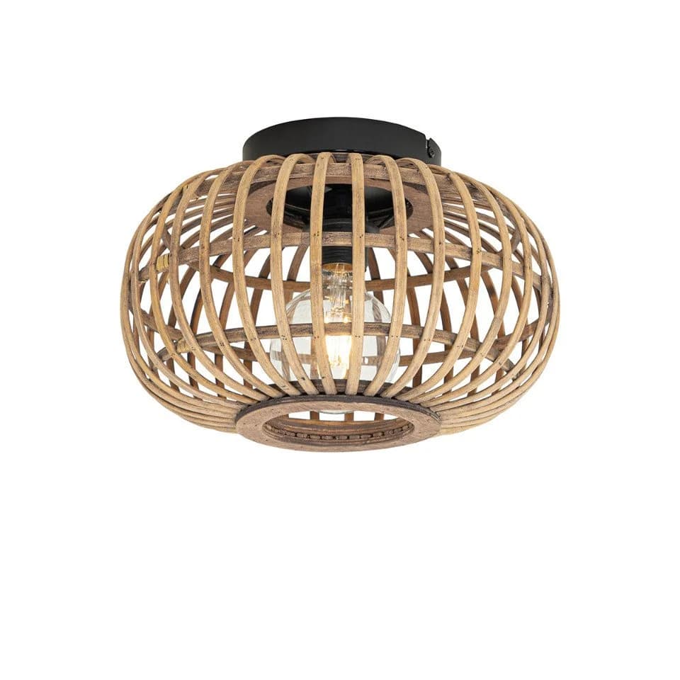 Qazqa Deckenleuchte Amira E27 Bambus Orientalisch Naturel - Bild 2
