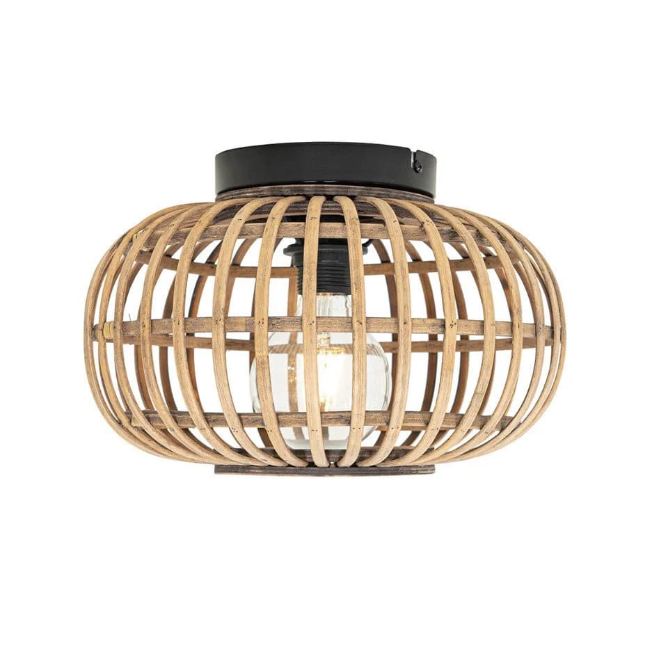 Qazqa Deckenleuchte Amira E27 Bambus Orientalisch Naturel - Bild 5