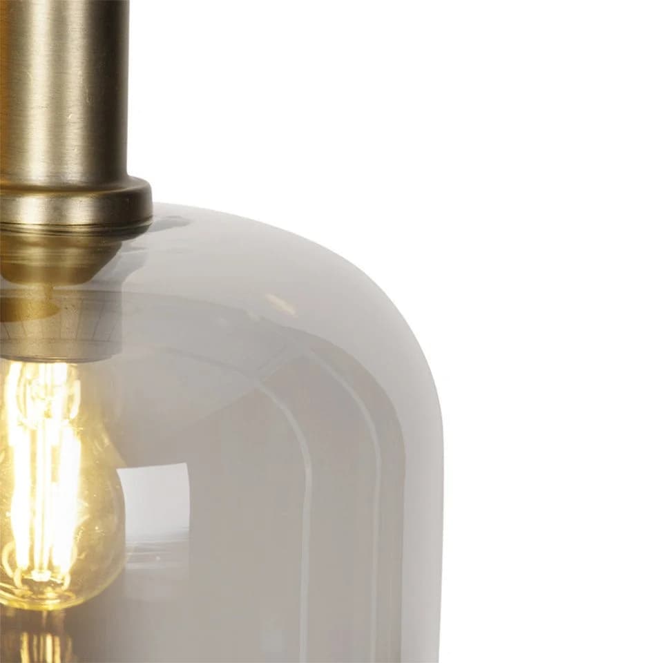 Qazqa Pendelleuchte Zuzanna Gold Glas Dimmbar LED E27 - Bild 4