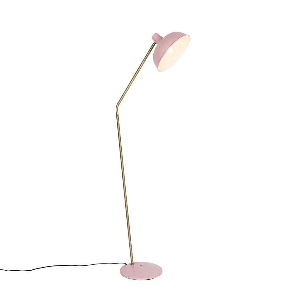Qazqa Stehlampe Milou Rosa Retro Stahl - Bild 2