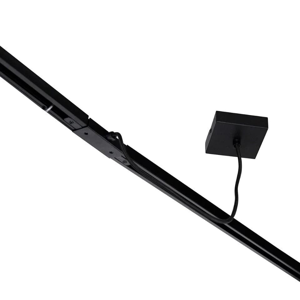 Qazqa Stromschienensystem Iconic jeana Schwarz 1-tlg