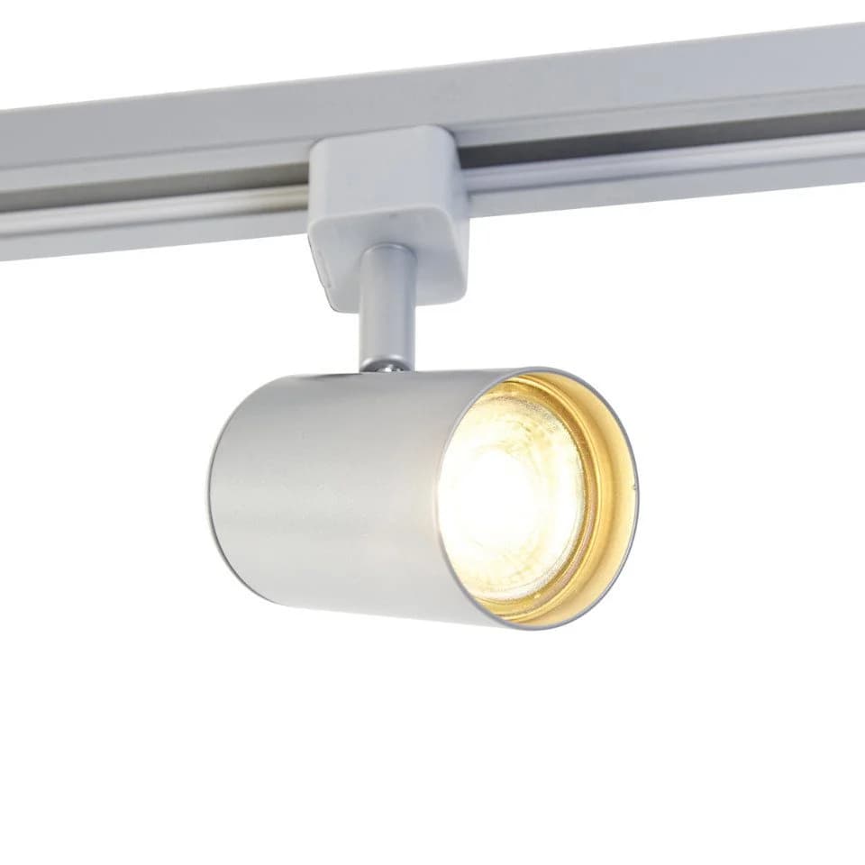 QAZQA Schienensystem Yade 4-flammig Silber Aluminium Modern