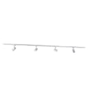QAZQA Schienensystem Yade 4-flammig Silber Aluminium Modern Bild 2