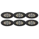 Qazqa Terry Solar-Gartenstrahler 6er-Set Schwarz Aluminium Bild 2