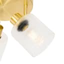 Qazqa Aufbaustrahler Laura E27 Gold Glas Art Deco Bild 1