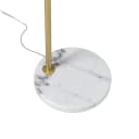 Qazqa Stehlampe Arc Basic LED E27 Messing Modern Stahl Bild 3