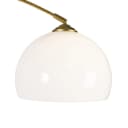 Qazqa Stehlampe Arc Basic LED E27 Messing Modern Stahl Bild 4