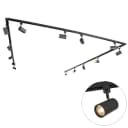 QAZQA Schienensystem Jeana Schwarz Dimmbar LED Bild 2