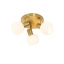 Qazqa LED Aufbaustrahler Anouk, Gold, Art-Deco, 3-flammig Bild 2