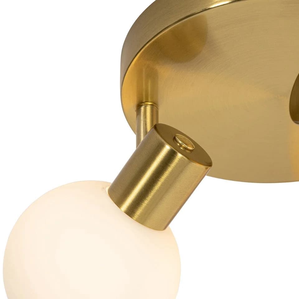 Qazqa LED Aufbaustrahler Anouk, Gold, Art-Deco, 3-flammig - Bild 3