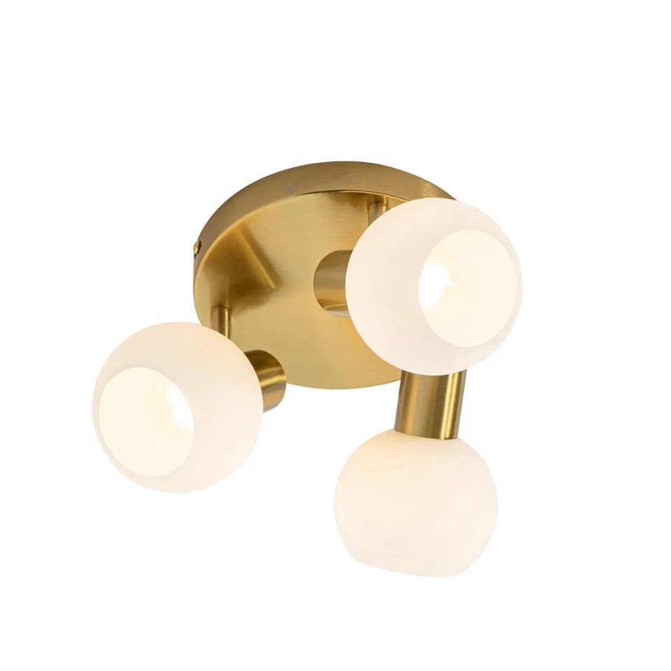 Qazqa LED Aufbaustrahler Anouk, Gold, Art-Deco, 3-flammig - Bild 5