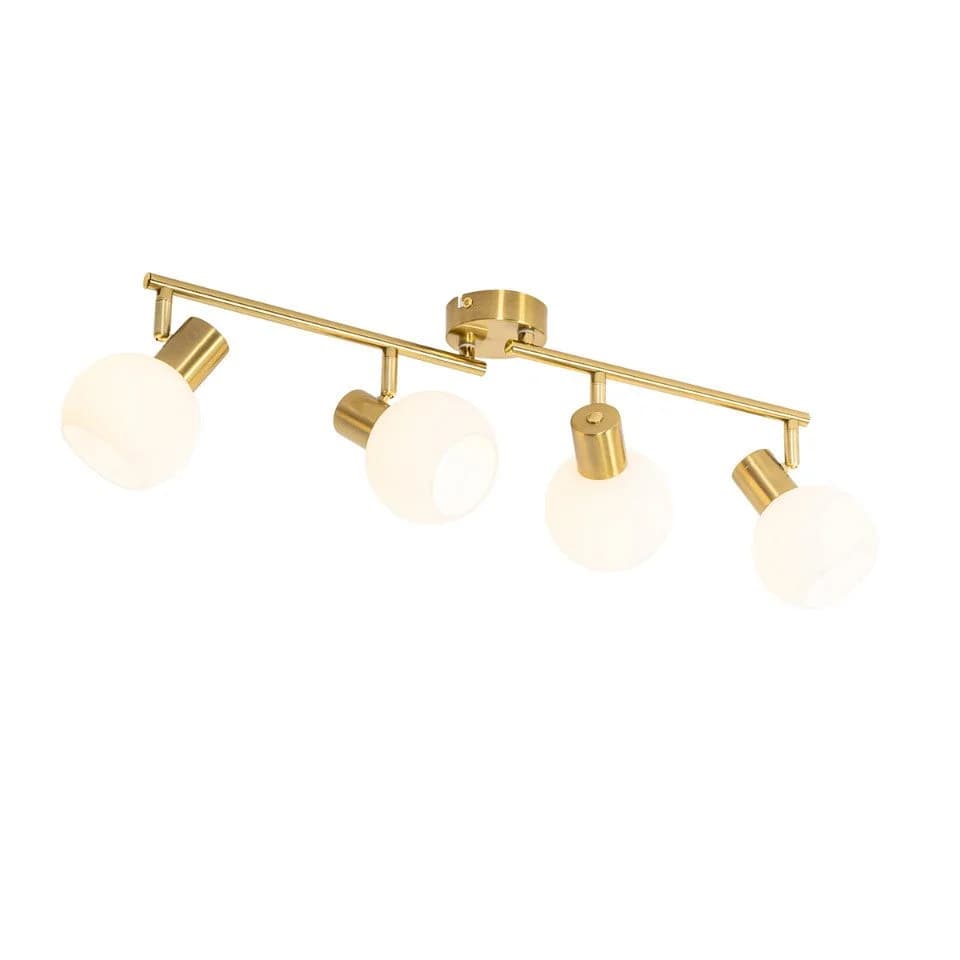 Qazqa LED Aufbaustrahler Anouk, 4-flammig, Gold, Art Deco - Bild 2