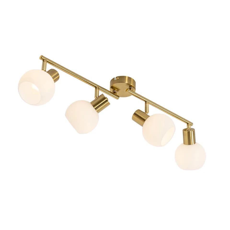 Qazqa LED Aufbaustrahler Anouk, 4-flammig, Gold, Art Deco - Bild 4