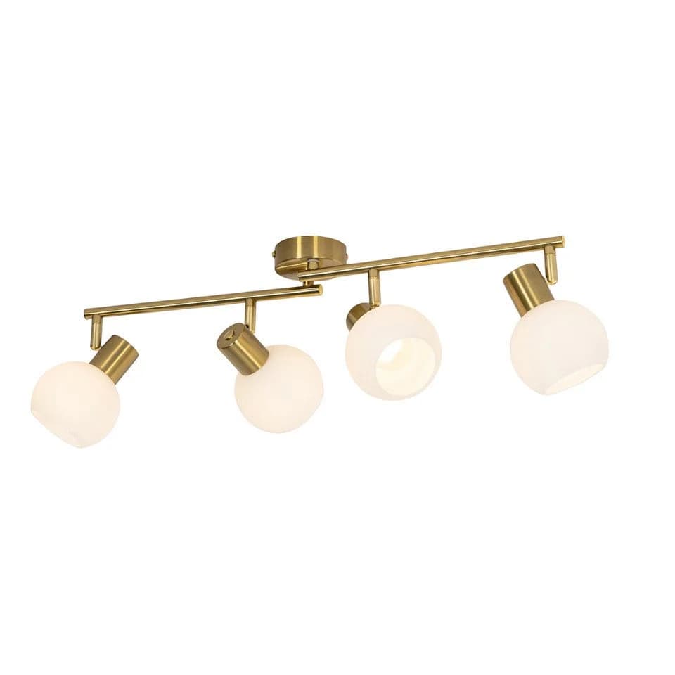 Qazqa LED Aufbaustrahler Anouk, 4-flammig, Gold, Art Deco - Bild 5