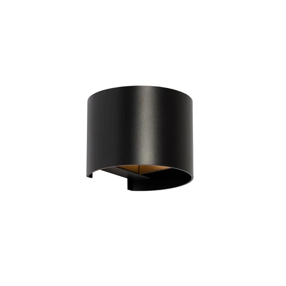 QAZQA Wandleuchte Edwin Schwarz Aluminium Dimmbar G9 - Bild 2