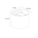QAZQA Wandleuchte Edwin Schwarz Aluminium Dimmbar G9 Bild 3