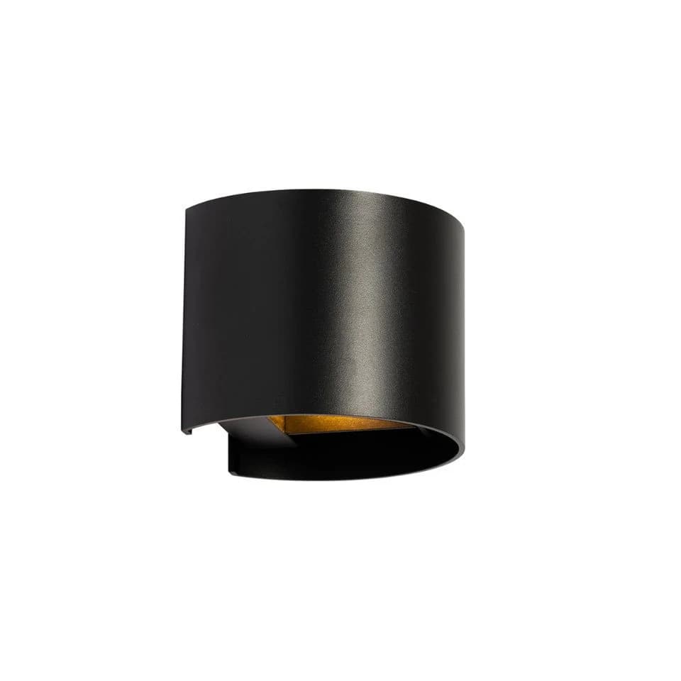 QAZQA Wandleuchte Edwin Schwarz Aluminium Dimmbar G9 - Bild 4