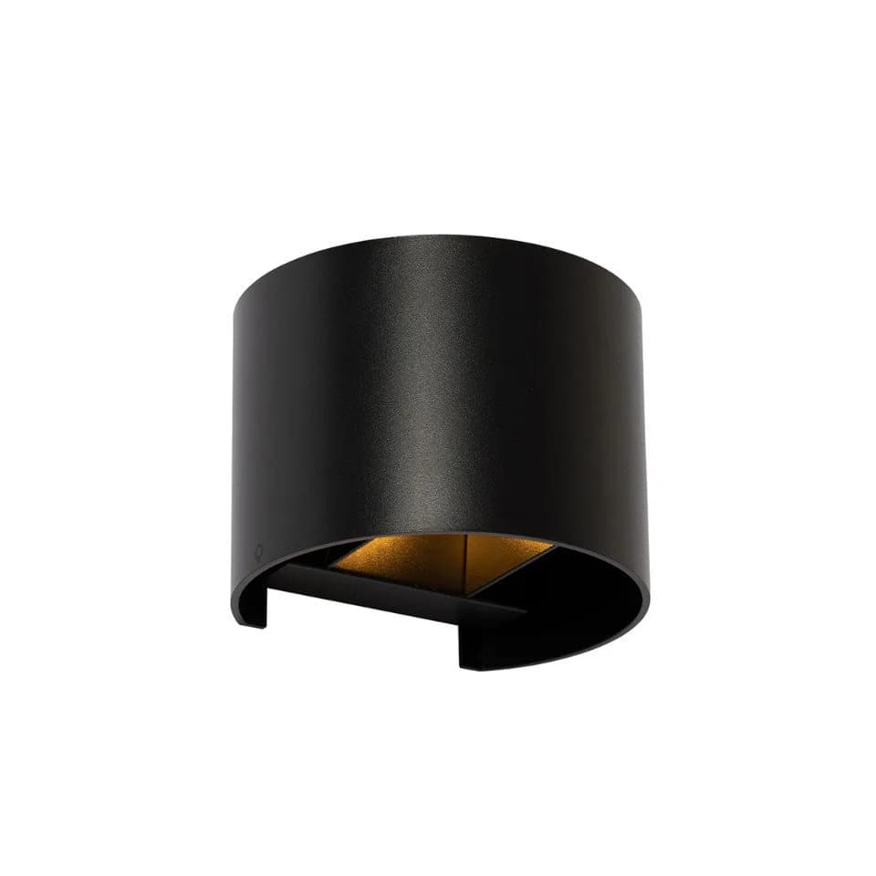 QAZQA Wandleuchte Edwin Schwarz Aluminium Dimmbar G9 - Bild 5