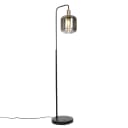 Qazqa Stehlampe Zuzanna LED E27 Grau Design Glas Bild 2