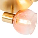 QAZQA LED Aufbaustrahler Vidro Dimmbar Rosa Stahl Art Deco Bild 1