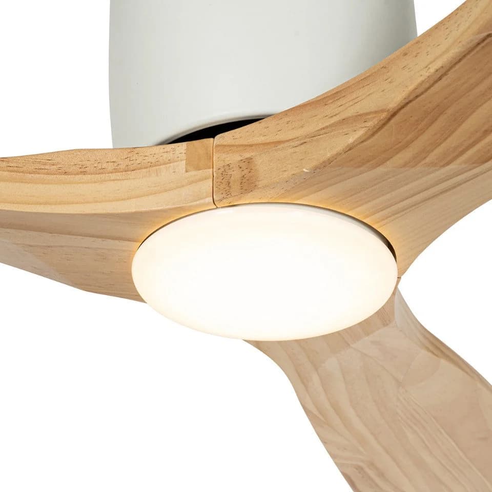 Qazqa Deckenventilator Jerri mit integrierter LED und Dimmer