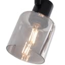 QAZQA LED Aufbaustrahler Cilin Schwarz Metall Modern Bild 1