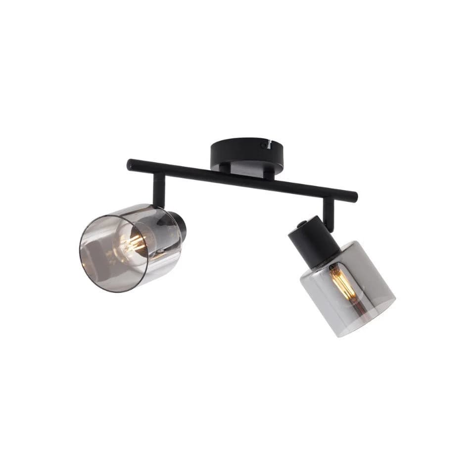 QAZQA LED Aufbaustrahler Cilin Schwarz Metall Modern - Bild 2