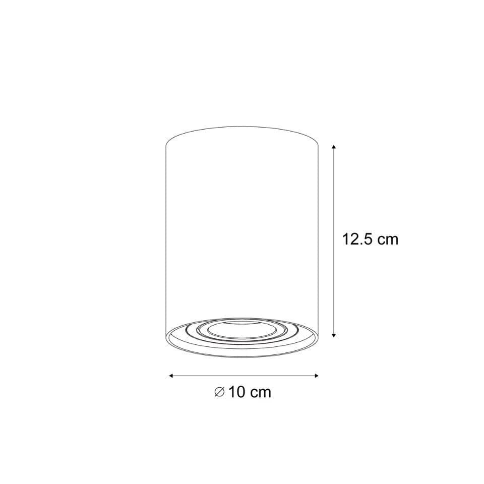 Qazqa LED Aufbaustrahler Rondoo Beige Modern Aluminium 1-flammig - Bild 3