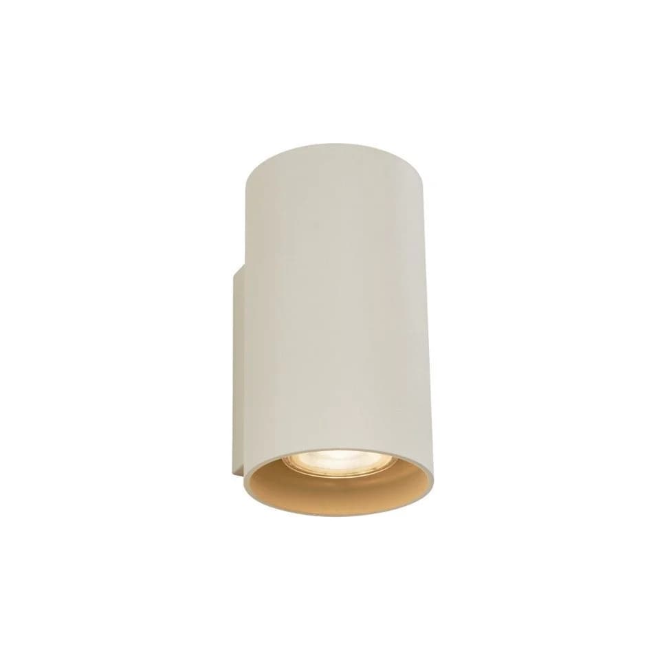 Qazqa Wandleuchte Sandy Beige Modern Aluminium 2-flammig GU10 - Bild 3