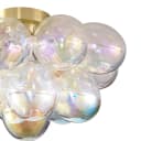 Qazqa Deckenleuchte Uvas 4-flammig Messing Glas Bild 1