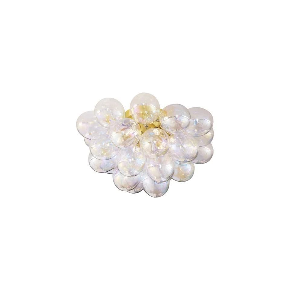 Qazqa Deckenleuchte Uvas 6-flammig Messing Glas Design - Bild 2