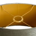 Qazqa Lampenschirm Cilinder Velours Grün Gold Bild 1