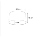 Qazqa Lampenschirm Cilinder Velours Blattdesign Gold Bild 3