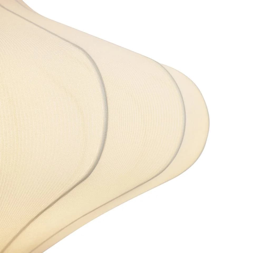 Qazqa Pendelleuchte Plu, Crème, Japandi, Textil, 1-flammig - Bild 4