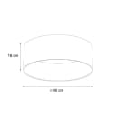 Qazqa Deckenleuchte Sue Schwarz Transparent LED Dimmbar Bild 1