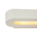 Qazqa Wandleuchte Plaster Beige Skandinavisch Gips 2-flammig Bild 3