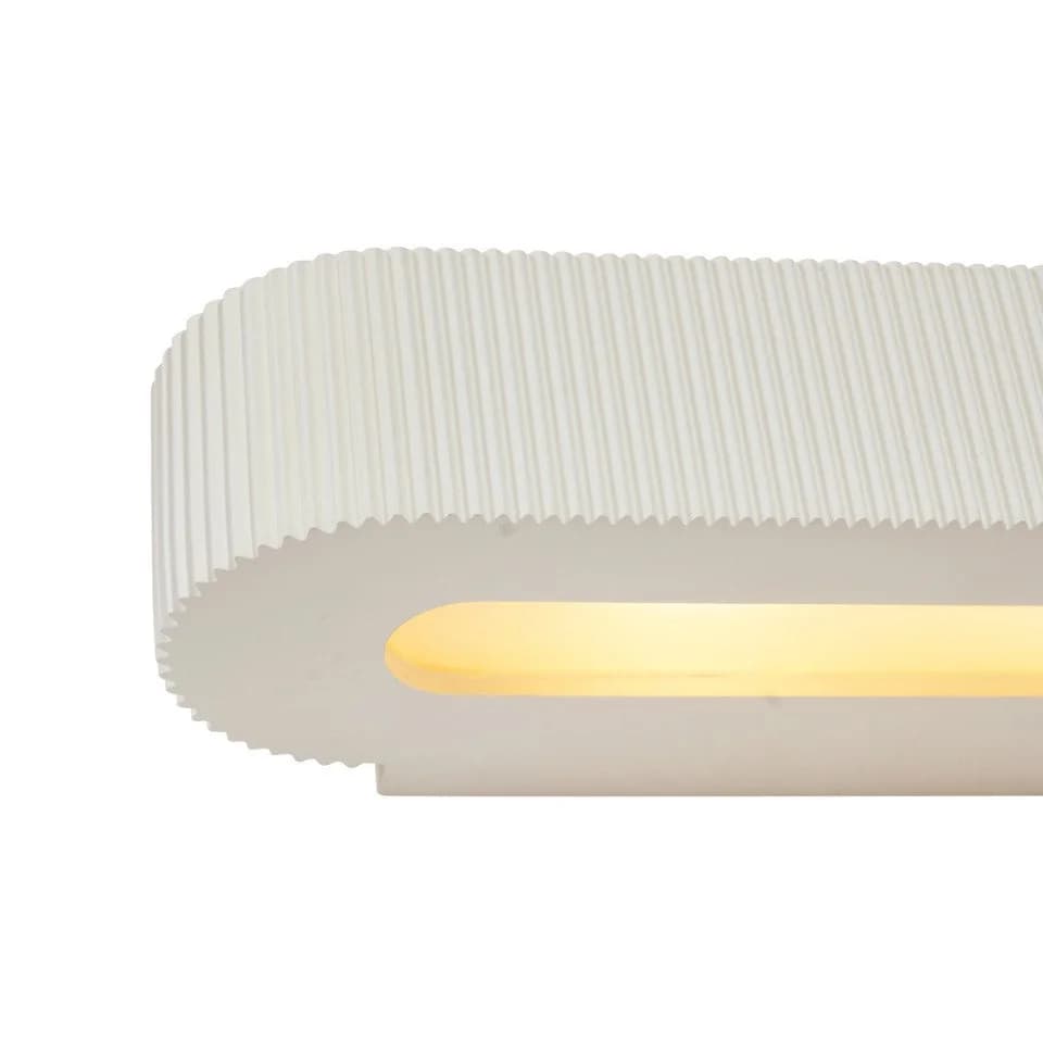 Qazqa Wandleuchte Plaster Beige Skandinavisch Gips 2-flammig - Bild 3