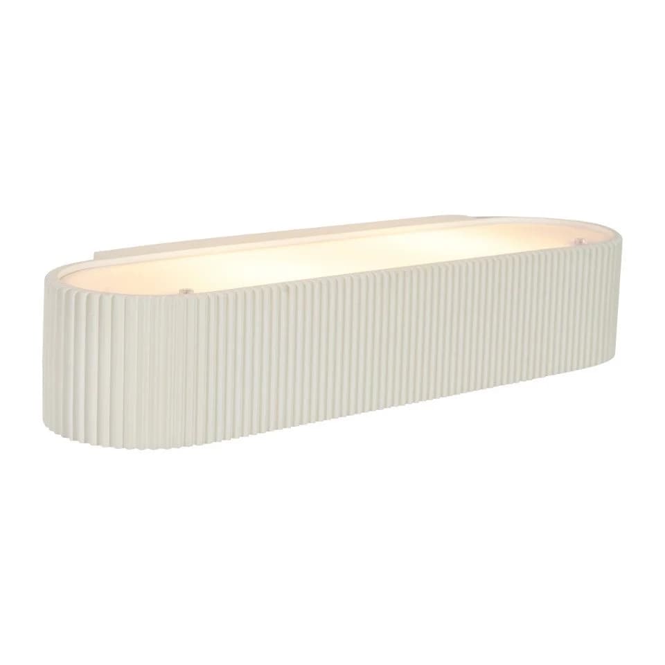 Qazqa Wandleuchte Plaster Beige Skandinavisch Gips 2-flammig - Bild 5