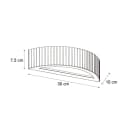 Qazqa Wandleuchte Plaster Weiß Gips Skandinavisch E14 Bild 1