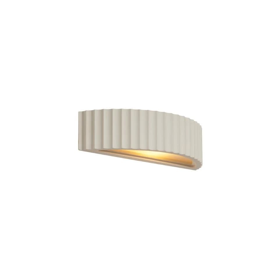 Qazqa Wandleuchte Plaster Weiß Gips Skandinavisch E14 - Bild 2