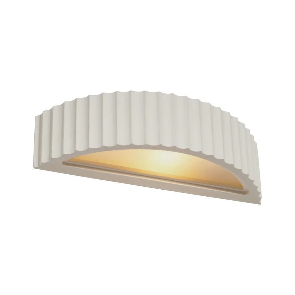 Qazqa Wandleuchte Plaster Weiß Gips Skandinavisch E14 - Bild 4