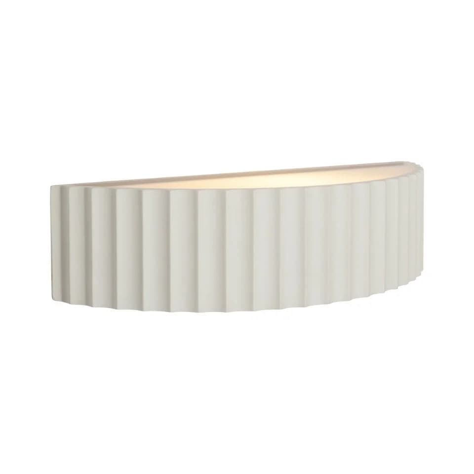 Qazqa Wandleuchte Plaster Weiß Gips Skandinavisch E14 - Bild 5