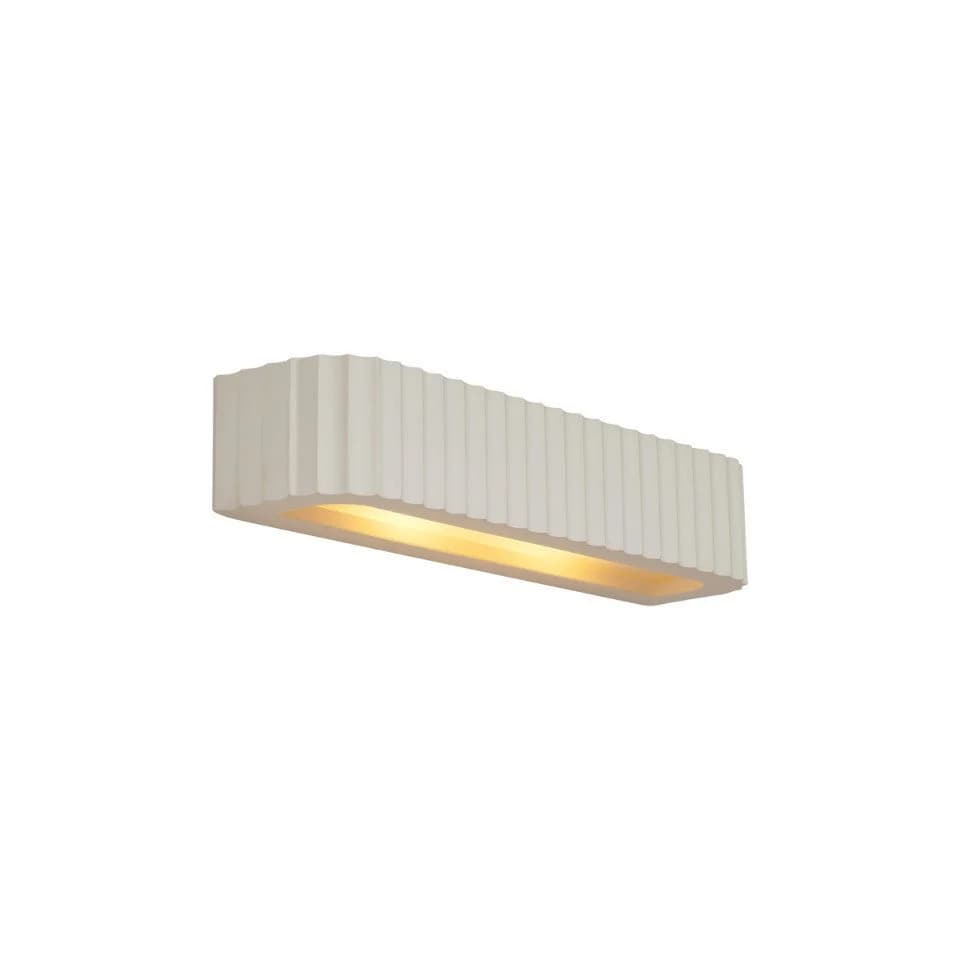 Qazqa Wandleuchte Plaster, Beige, Skandinavisch, Gips, 2-flammig - Bild 2