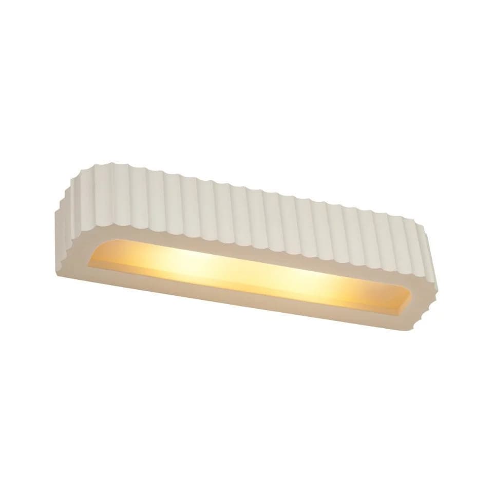 Qazqa Wandleuchte Plaster, Beige, Skandinavisch, Gips, 2-flammig - Bild 4